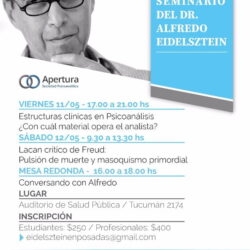 Seminario del Dr. Alfredo Eidelsztein