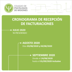 Cronograma de Recepción de Facturaciones