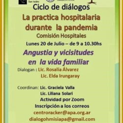 2º Encuentro del Ciclo de Diálogos: “La práctica hospitalaria durante la pandemia”