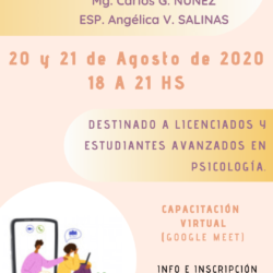 Capacitación “Crisis y duelos en aislamiento social: primeros auxilios psicológicos”