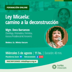 Formación Online – Ley Micaela: Camino a la Deconstrucción