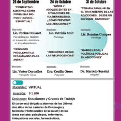 Jornadas de Capacitación en Consumos Problemáticos
