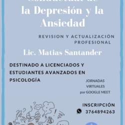Jornadas Virtuales “Clínica Cognitiva Conductual de la Depresión y la Ansiedad