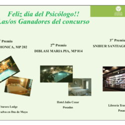 Ganadores Sorteo Día del Psicólogo