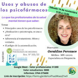 Curso Online: Usos y Abusos de los Psicofármacos
