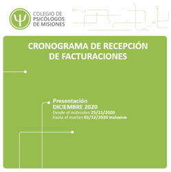 Fechas de presentación obras sociales