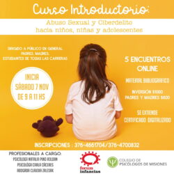 Curso Introductorio: Abuso Sexual y Ciberdelito hacia Niños, Niñas y Adolescentes