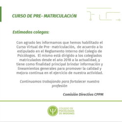 Curso de Pre-Matriculación