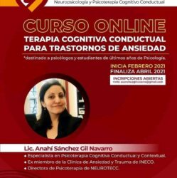 Curso Online: Terapia Cognitiva Conductual para trastornos de ansiedad