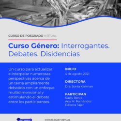Curso de Posgrado Virtual “Género: Interrogantes, Debates, Disidencias”