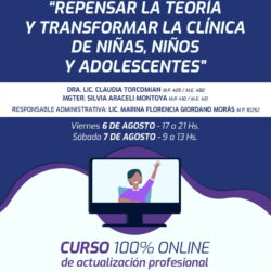 Curso Online: Repensar la Teoría y Transformar la Clínica de Niños, Niñas y Adolescentes