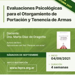 Curso: Evaluaciones Psicológicas para el otorgamiento de portación y tenencia de armas