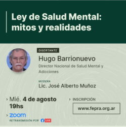 Ciclo de Conversatorios: “Ley de Salud Mental, mitos y realidades”