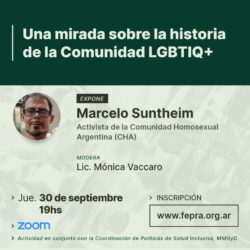 Ciclo de Conversatorios: “Políticas de la escucha despatologizadora: Una mirada sobre la historia de la Comunidad LGBTIQ+”