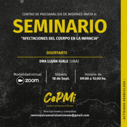 Seminario “Afectaciones del cuerpo en la infancia”