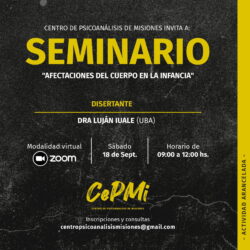 Seminario “Afectaciones del cuerpo en la infancia”
