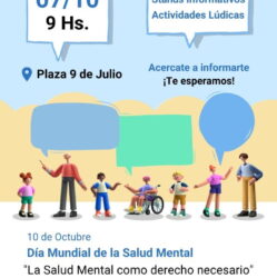 Jornada por el Día Internacional de la Salud Mental