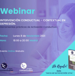 Webinar: “Intervención Conductual – Contextual en Depresión. Herramientas Prácticas de Activación Conductual”