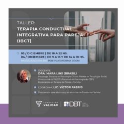 Taller: Terapia Conductual Integrativa para Pareja (IBCT)