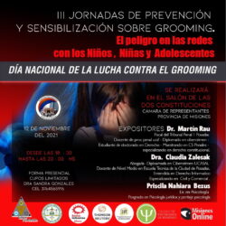 III Jornadas de Prevención y Sensibilización sobre Grooming: El peligro en las redes con los niños, niñas y adolescentes