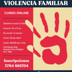 Curso online: “Abordaje y prevención en violencia familiar”