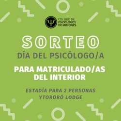 SORTEO DÍA DEL PSICÓLOGO/A – MATRICULADOS/AS DEL INTERIOR