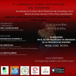 IV Jornadas sobre prevención del grooming