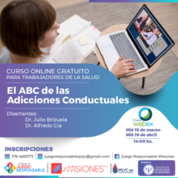 Curso online gratuito: “El ABC de las adicciones conductuales”
