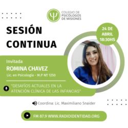 Sesión Continua – 25/04/2023 – Invitada Lic. Romina Chavez