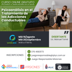 Curso Online: Psicoanálisis en el Tratamiento de Adicciones – IPLYC