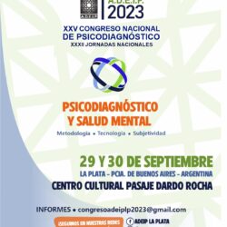 XXV Congreso Nacional de Psicodiagnóstico – XXXII Jornadas Nacionales ADEIP
