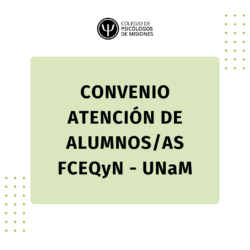 Convenio atención a alumnos/as FCEQyN (UNaM)