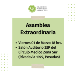 Información sobre la Asamblea Extraordinaria del 01/03/2024