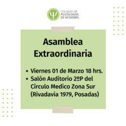 Información sobre la Asamblea Extraordinaria del 01/03/2024