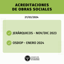 Acreditaciones 21/03