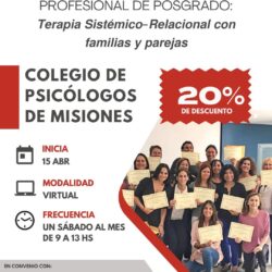 Curso de Actualización Profesional de Posgrado “Terapia Sistémico- Relacional con familias y parejas”