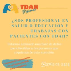 Adherite al padrón de TDAH Misiones