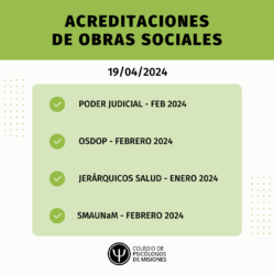 Acreditaciones 19/04/24