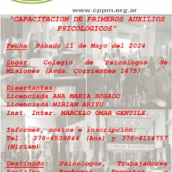 Capacitación de Primeros Auxilios Psicológicos