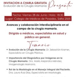 Charla Gratuita “Evolución de la Cirugía Mamaria: Presente”