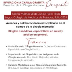 Charla Gratuita “Evolución de la Cirugía Mamaria: Presente”