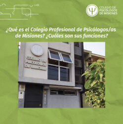 ¿Qué es el Colegio Profesional de Psicólogos/as de Misiones? ¿Cuáles son sus funciones?