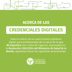 Acerca de las credenciales digitales Mi Argentina
