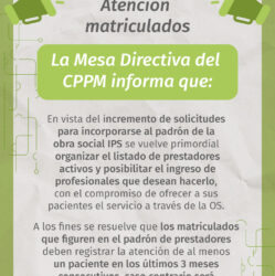 Atención Matriculados – Res. 696/24