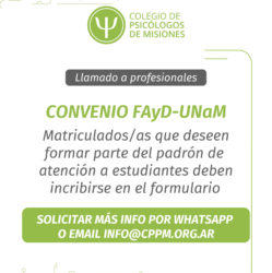 CONVENIO UNAM/FAYD – Atención profesionales de la zona