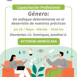 Comision de Géneros y Diversidades: Capacitación para profesionales y estudiantes