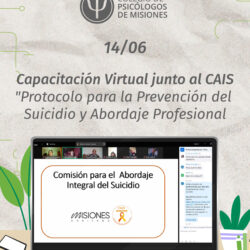 Capacitación Virtual “Protocolo para la Prevención del Suicidio y Abordaje Profesional”