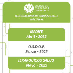 Acreditaciones 18/07/2025
