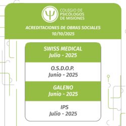 Acreditaciones de Obras Sociales 10-10-2025