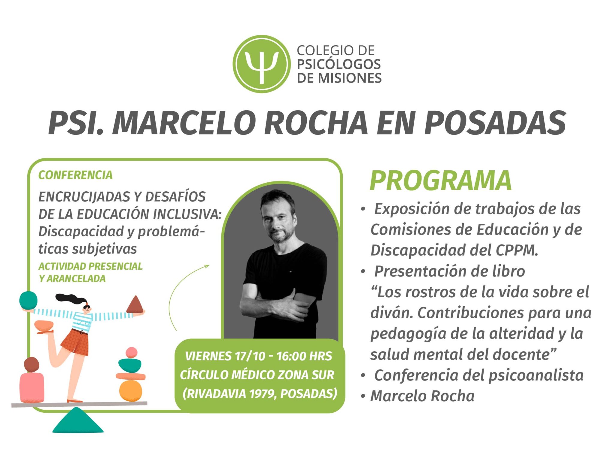 Marcelo Rocha en Posadas – Colegio Profesional de Psicológos de Misiones